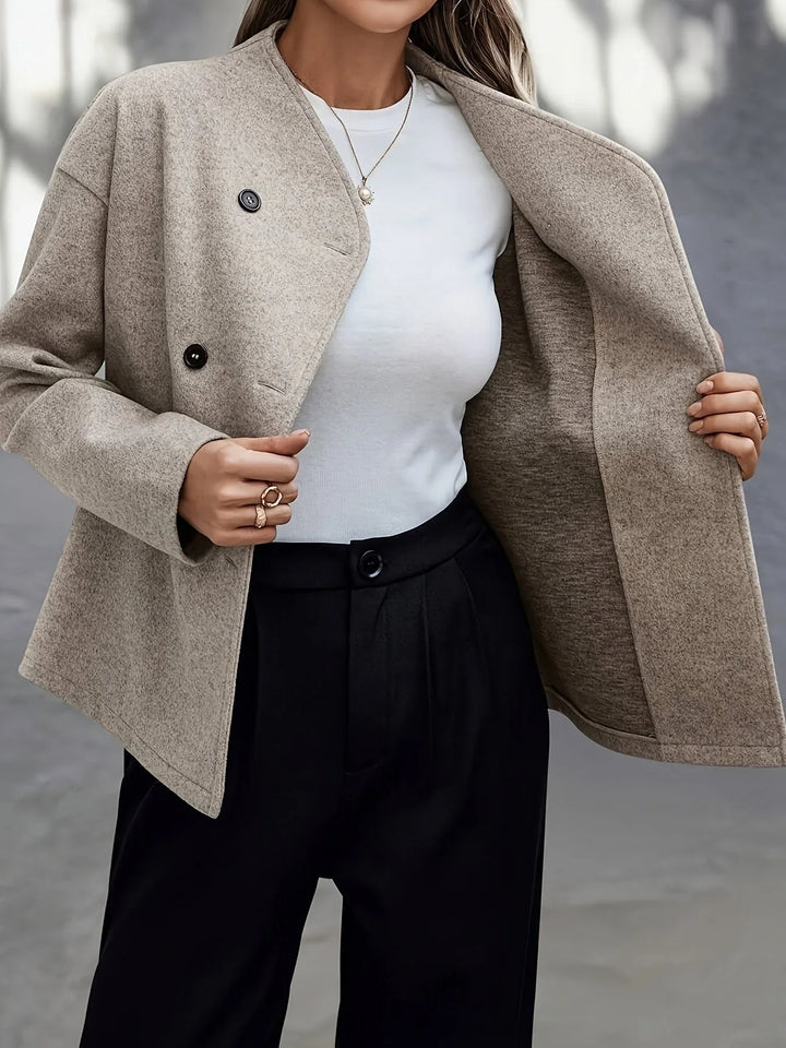 Women's Wool Double Breasted Peacoat