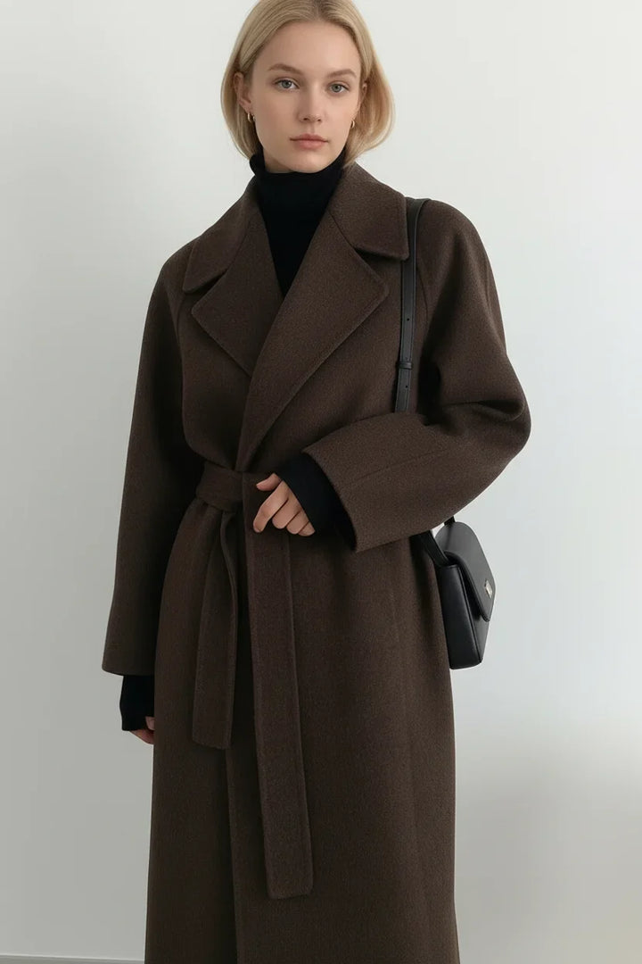 Women's Long Belted Trench Coat