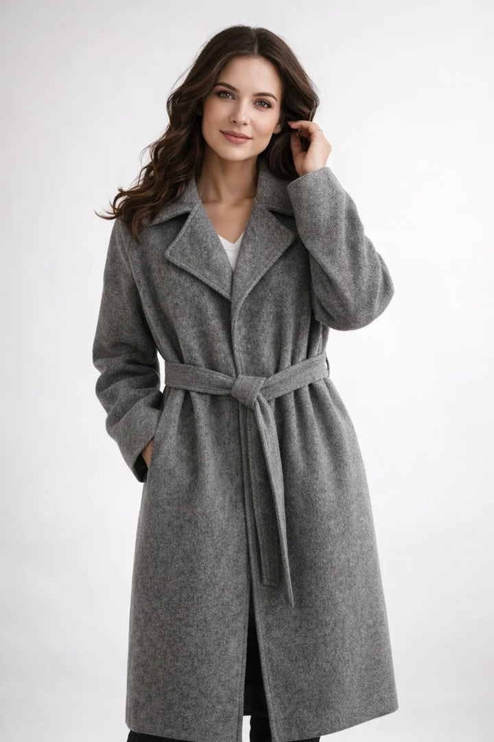 Women's Long Belted Trench Coat