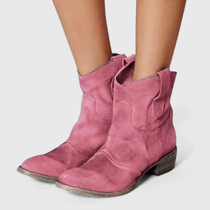 Women's Suede Ankle Boots – Slouchy Shaft