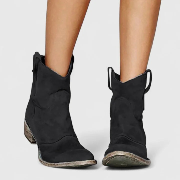 Women's Suede Ankle Boots – Slouchy Shaft