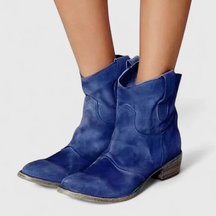 Women's Suede Ankle Boots – Slouchy Shaft