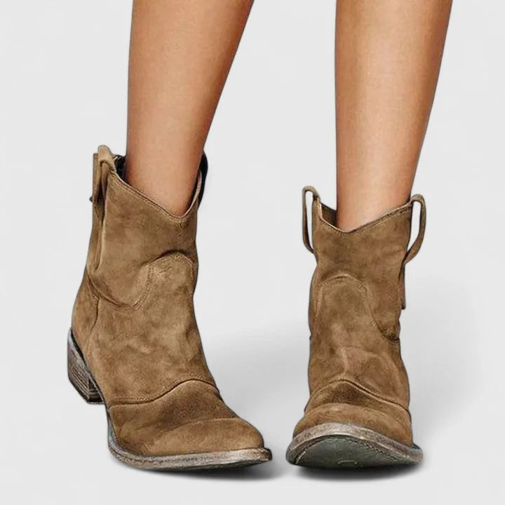 Women's Suede Ankle Boots – Slouchy Shaft