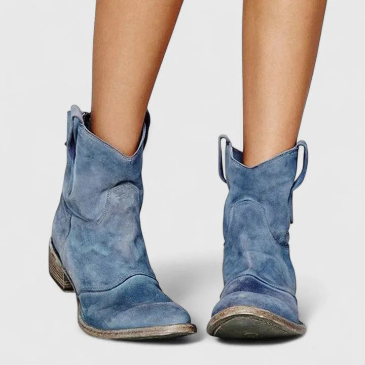 Women's Suede Ankle Boots – Slouchy Shaft