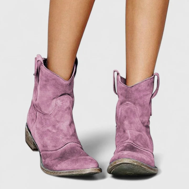 Women's Suede Ankle Boots – Slouchy Shaft