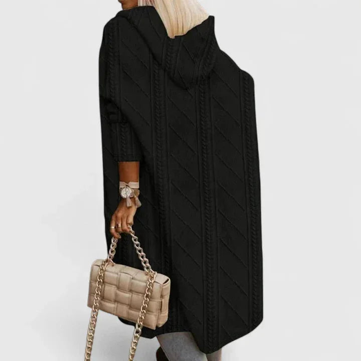 Women's Cable Knit Open-Front Cardigan