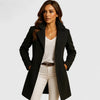 Women's Button-Front Coat – Classic Lapels