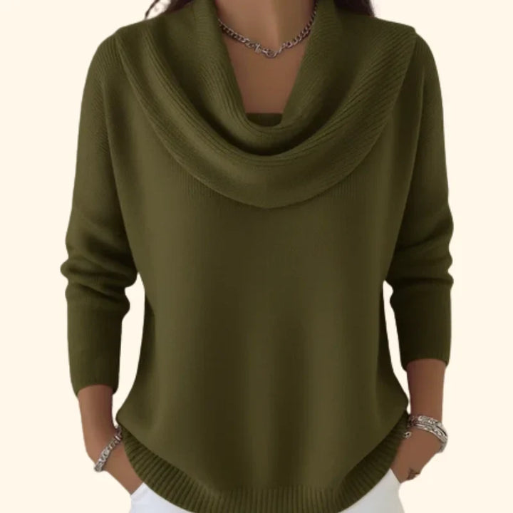 Women's Knit Jumper – Cowl Neck
