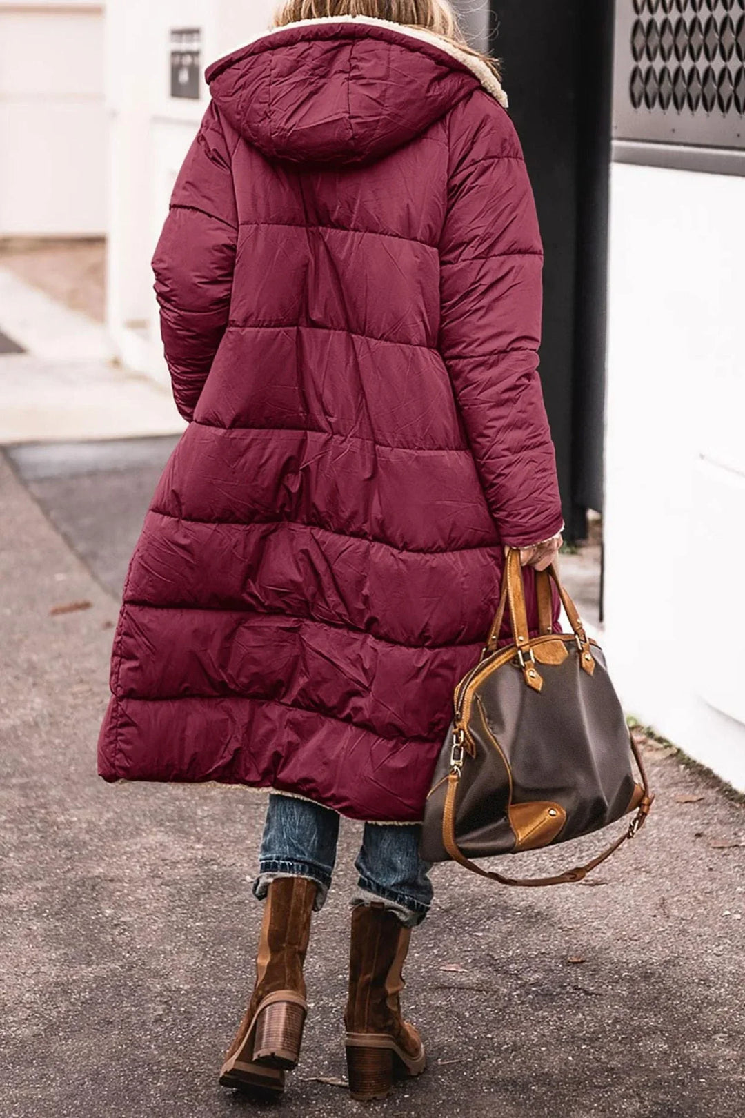 Women's Long Reversible Coat