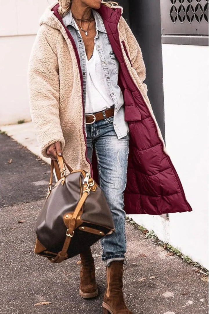 Women's Long Reversible Coat