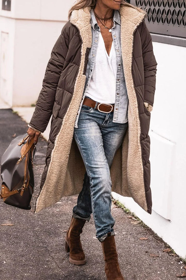 Women's Long Reversible Coat