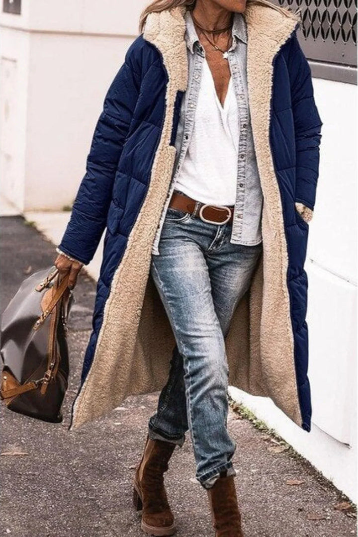 Women's Long Reversible Coat