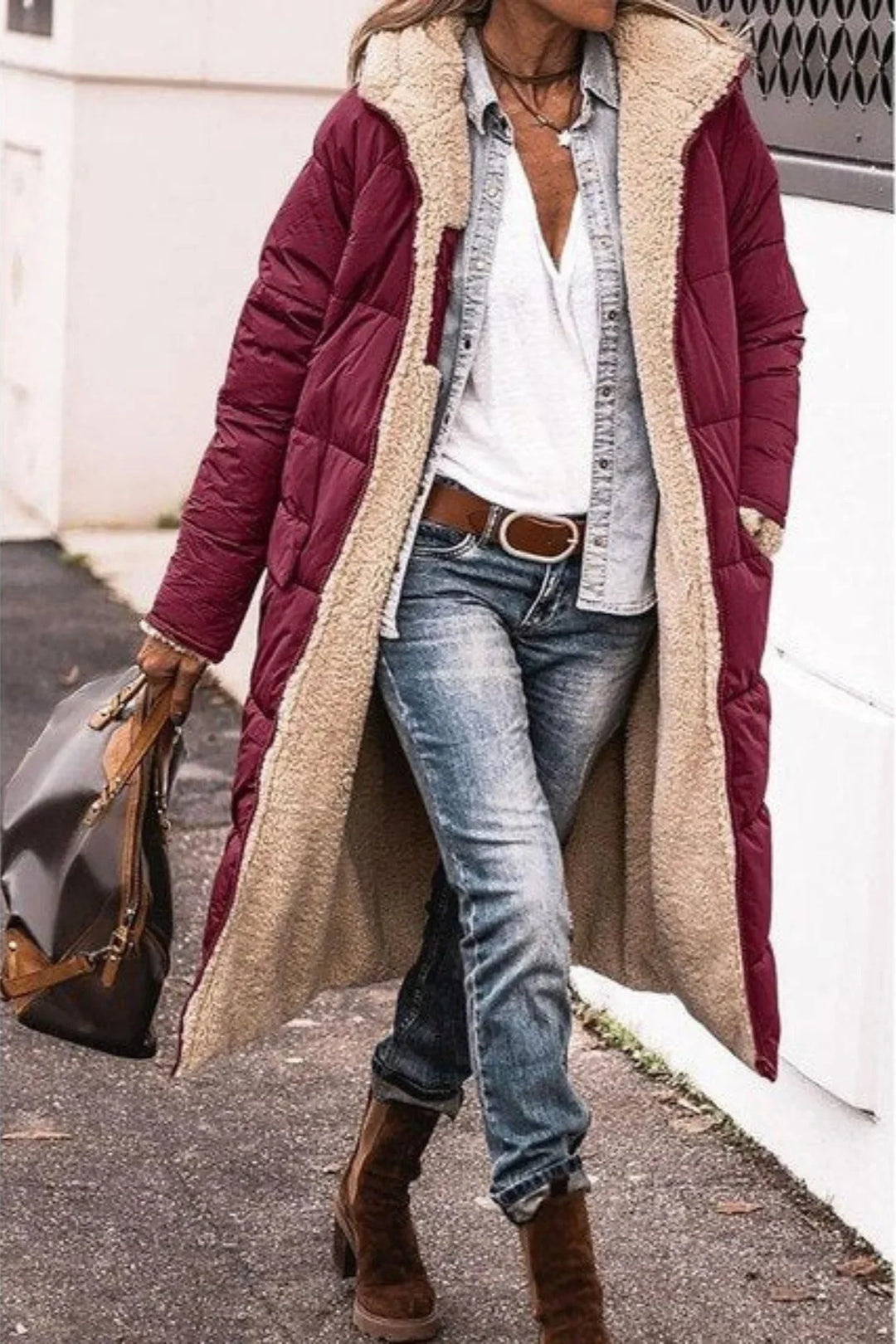 Women's Long Reversible Coat
