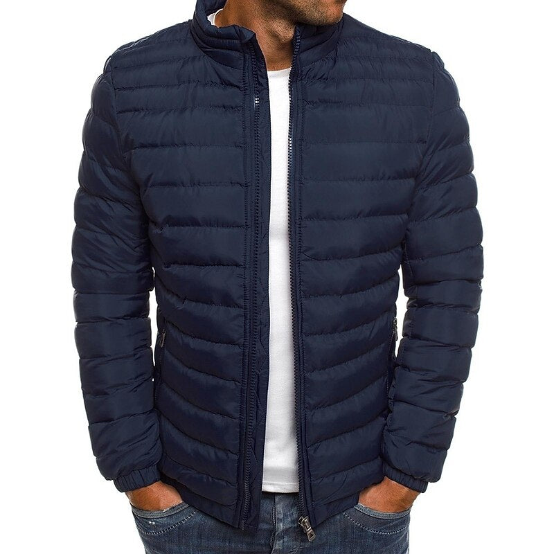 Lightweight Quilted Zip-Up Jacket with Secure Side Pockets