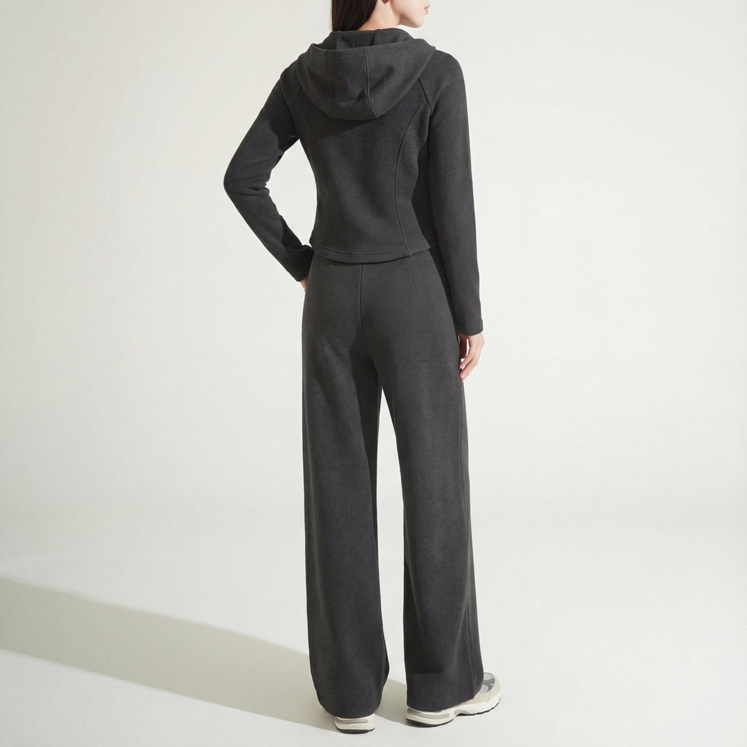 Women's Rhea Brushed Knit Set in Brown | Invictora.com