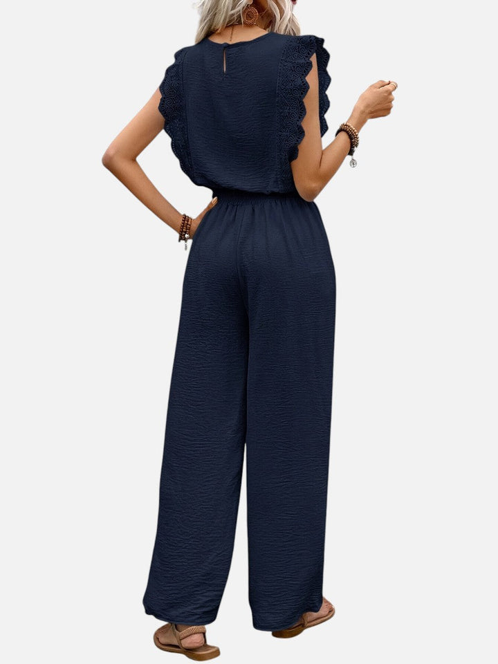 Women's Two Piece Outfit Set – Relaxed Top & Wide Leg Trousers in Light Green | Invictora.com