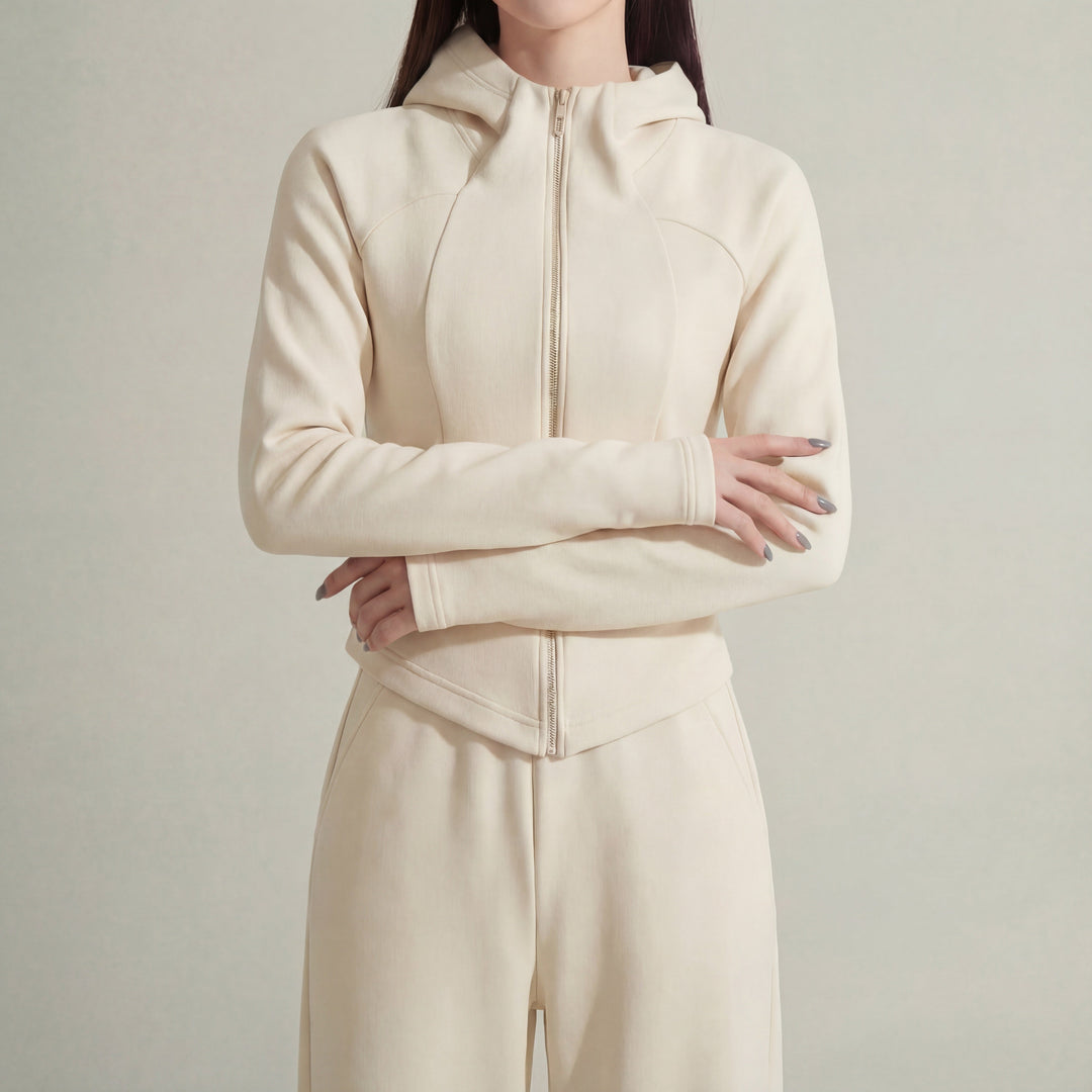 Women's Rhea Brushed Knit Set in Beige | Invictora.com