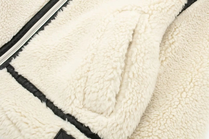 Women's Jacket – Oversized Teddy Contrast Trim