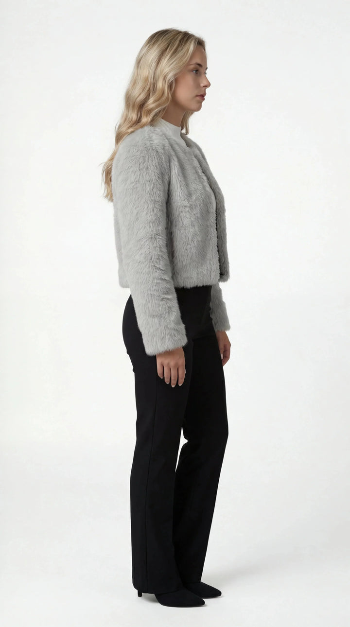 Women's Faux Fur Jacket Cropped Shrug