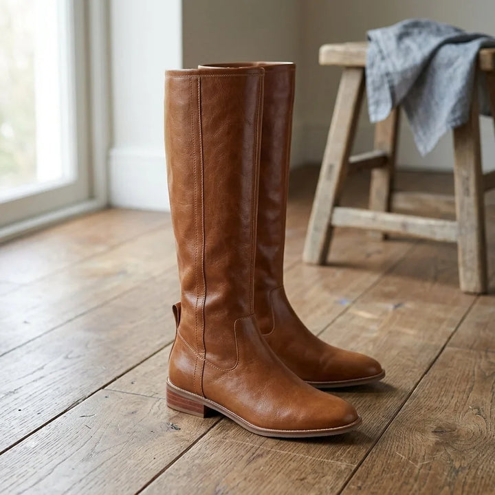 Women's Knee High Boots In Riding Style – Block Heel