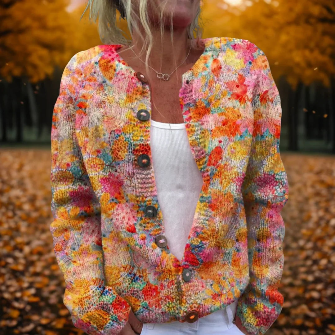 Women's Floral Print Cardigan