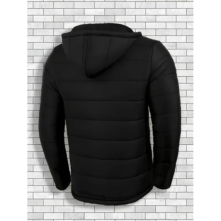 Lightweight Hooded Puffer Jacket with Pockets