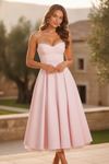 Women's Seraphina - Corset Spaghetti Strap Midi Wedding Guest Dress product image | Invictora.com