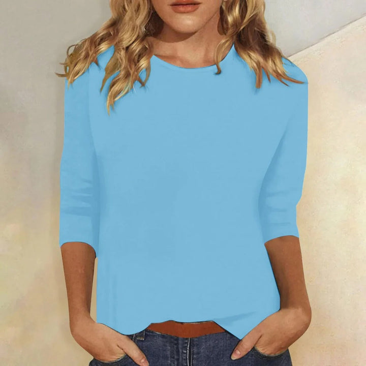 Women's Stella Crew Neck Top in Pink | Invictora.com
