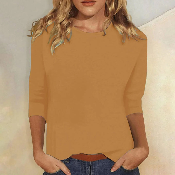 Women's Stella Crew Neck Top in White | Invictora.com