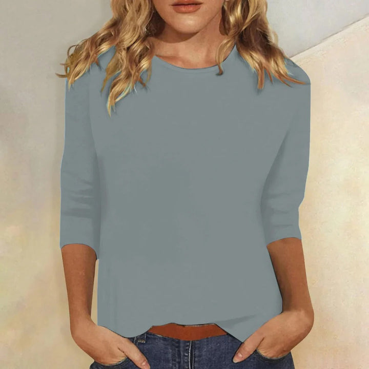 Women's Stella Crew Neck Top in Pink | Invictora.com