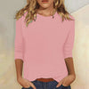 Women's Stella Crew Neck Top in Pink | Invictora.com