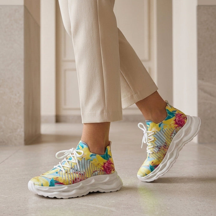 Women's Laura Orthopedic Sneakers in Fluorescent Green | Invictora.com