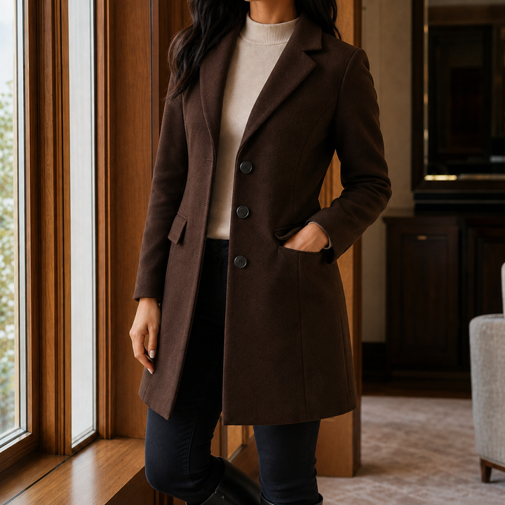 Women's Simone Tailored Coat | Invictora.com