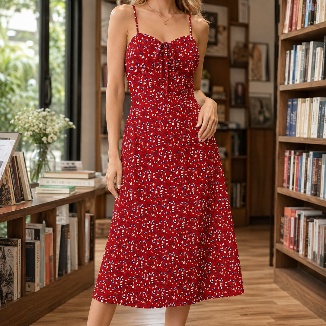 Women's Thomasina Floral Midi Dress | Invictora.com