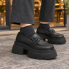 Women's Erbetta Platform Loafers in Black | Invictora.com