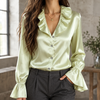 Women's Sabrina Ruffle Neck Blouse | Invictora.com