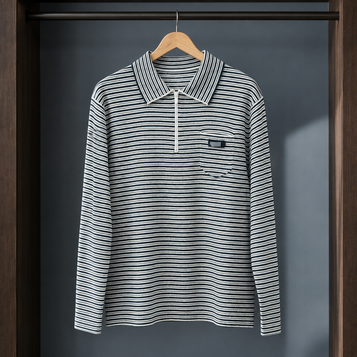 Women's Oriane-Hope Striped Polo Sweater | Invictora.com