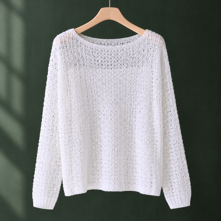 Women's Lara-Jade Openwork Sweater | Invictora.com