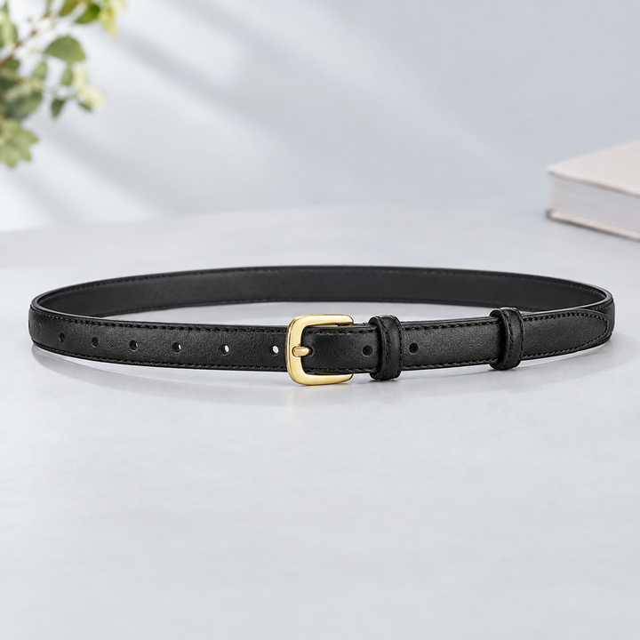 Women's Gravina Slim Belt in Black | Invictora.com