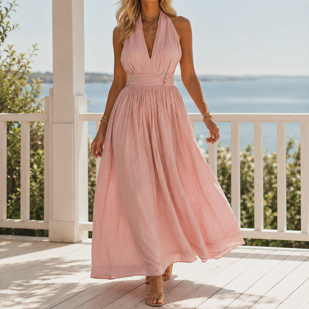 Women's Elodie Halter Maxi Dress product image | Invictora.com