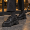 Women's Frascati Platform Derby Shoes in Black | Invictora.com