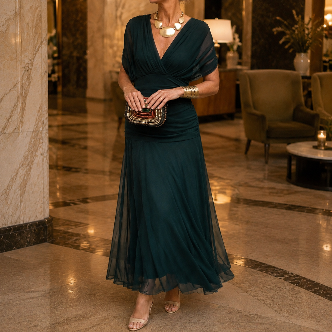 Women's Valeria-Rose Draped Maxi Dress product image | Invictora.com