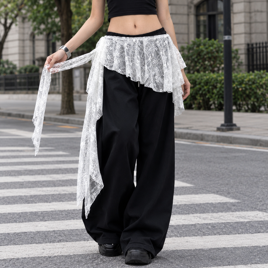 Women's Greta-Pearl Lace Overskirt | Invictora.com