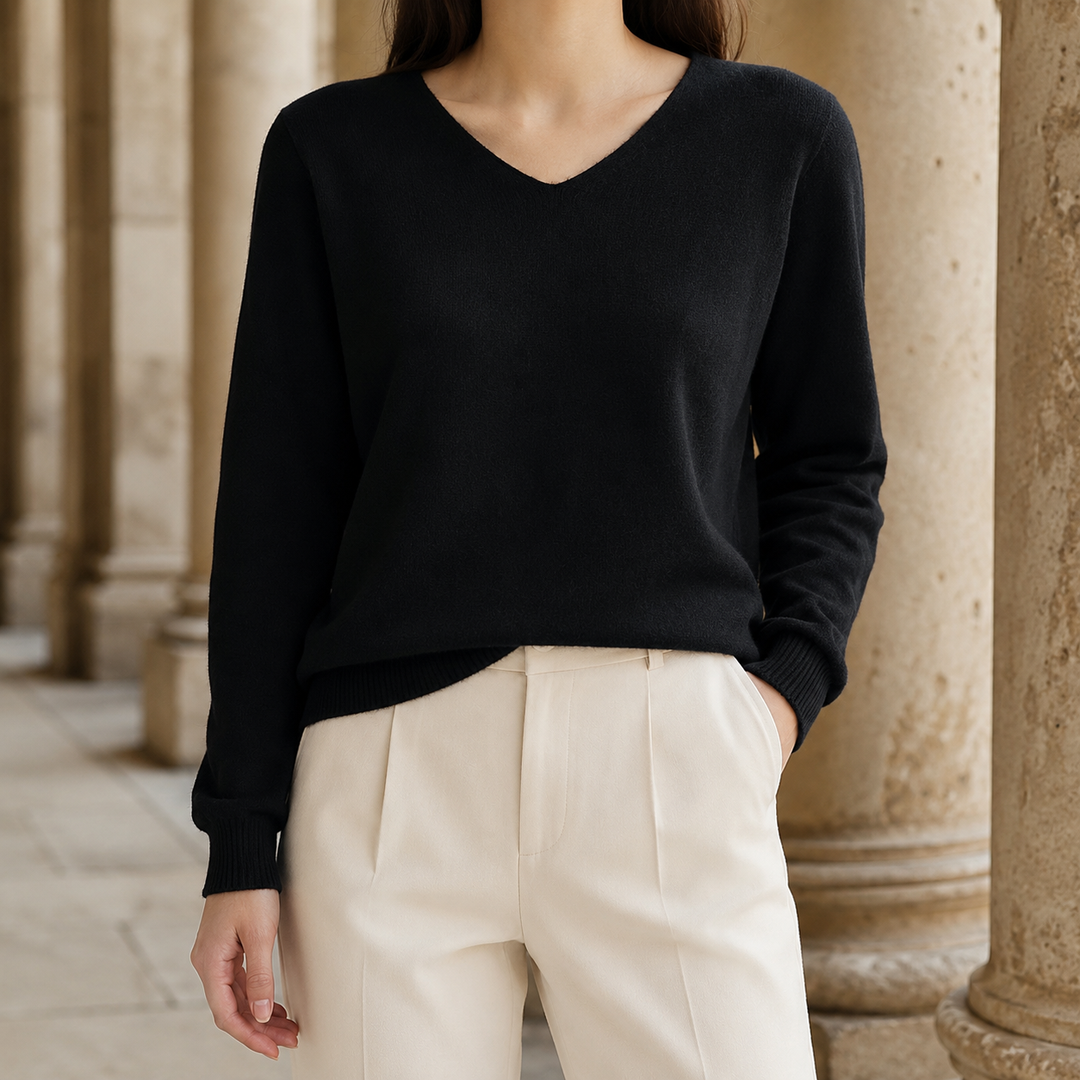 Women's Ameline V Neck Sweater | Invictora.com