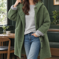 Women's Antonia-Sage Hooded Coat