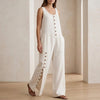 Women's Orla Button Detail Jumpsuit | Invictora.com