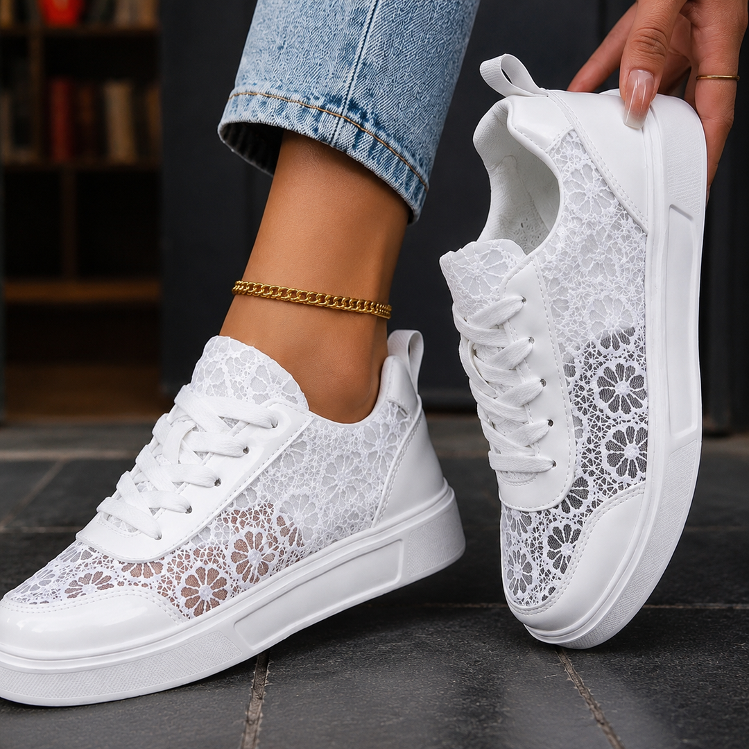 Women's Piras Floral Lace Sneakers product image | Invictora.com