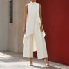 Women's Sonia-Pearl Asymmetric Pants Set | Invictora.com