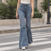 Women's Lucille-Sage Flared Jeans | Invictora.com