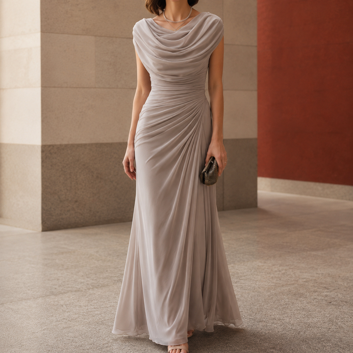 Women's Sylvie-Skye Cowl Maxi Dress | Invictora.com
